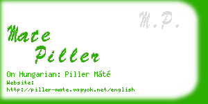 mate piller business card